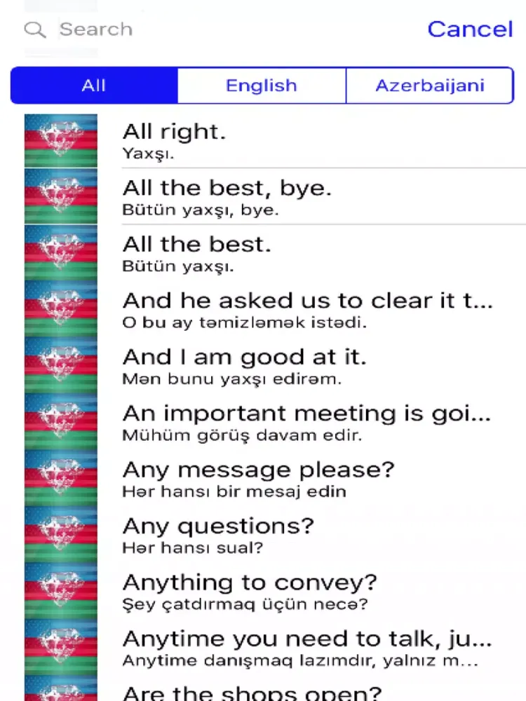 Скриншоты Azerbaijani Phrases Diamond 4K Edition iPad 