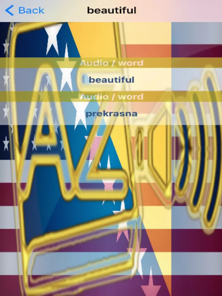 Capturas de tela do Bosnian Dictionary GoldEdition iPad 