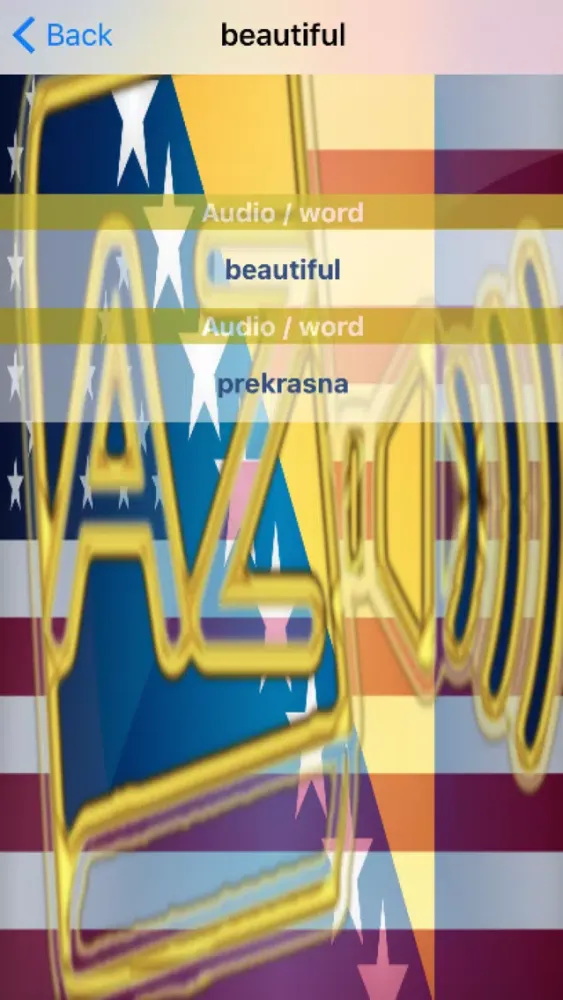 Capturas de tela do Bosnian Dictionary GoldEdition
