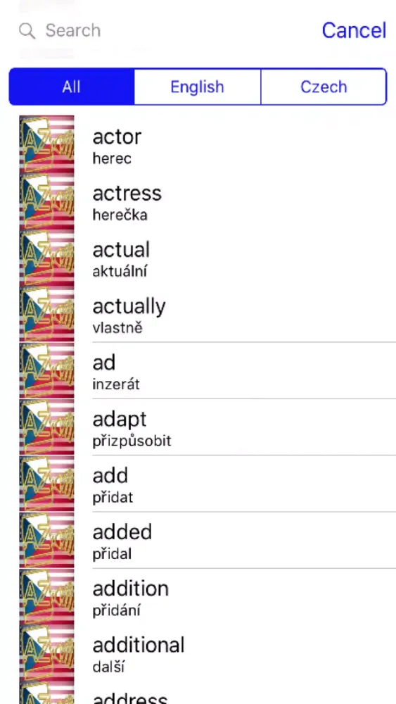 Czech Dictionary GoldEdition Ekran Görüntüleri