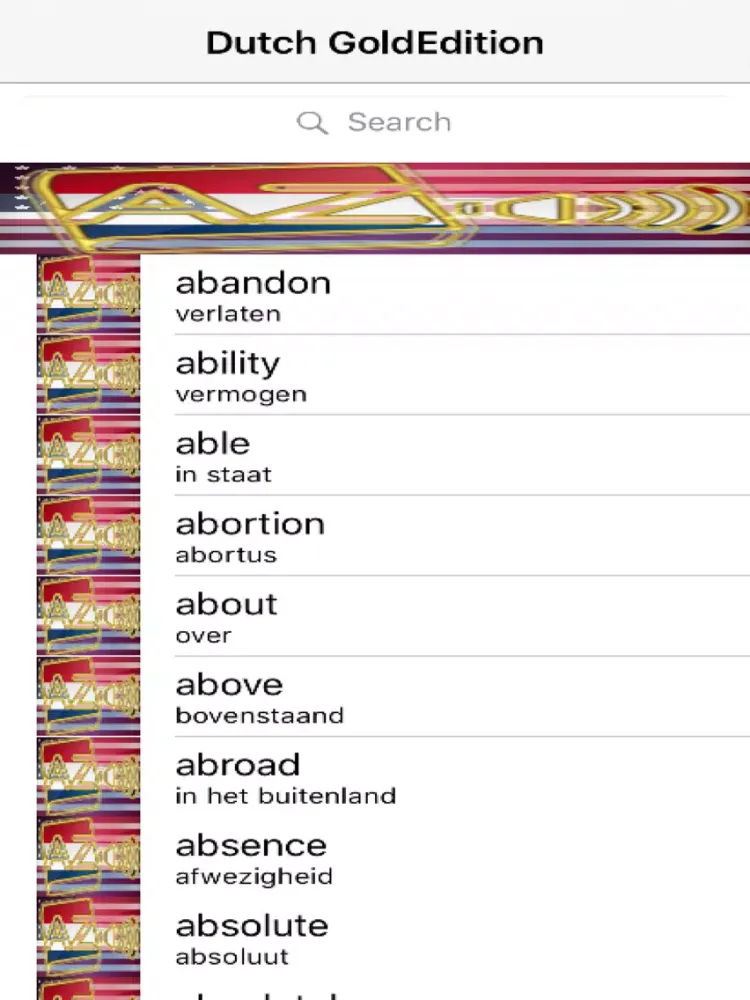 Capturas de tela do Dutch Dictionary GoldEdition iPad 