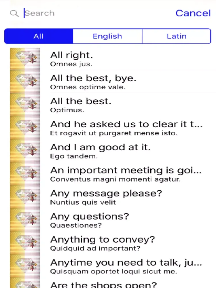 Latin Phrases Diamond 4K Edition iPad  Screenshots