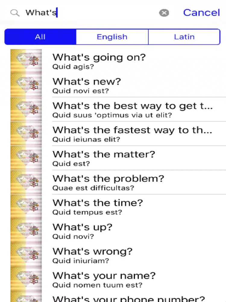 Latin Phrases Diamond 4K Edition iPad  Screenshots