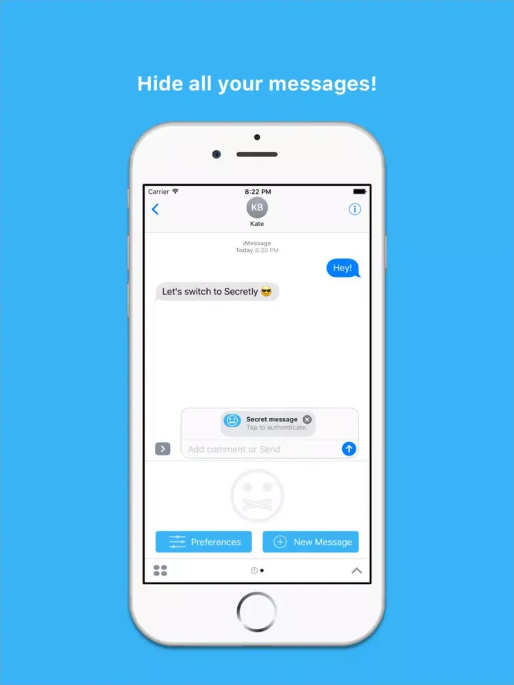Secretly Messaging iPad  Screenshots
