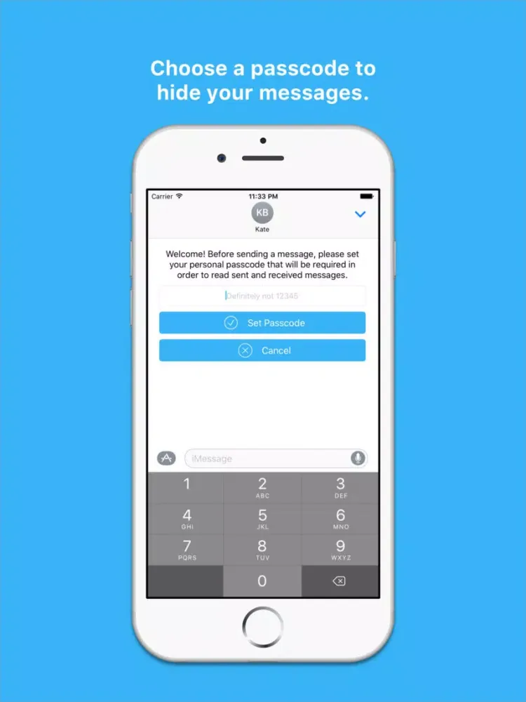 Secretly Messaging iPad  Screenshots