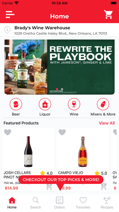Brady's Wine Warehouse应用截图