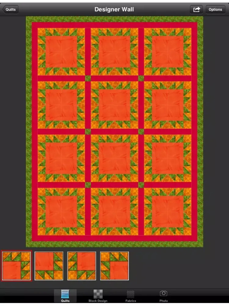 Ảnh chụp màn hình của QuiltingWizardLite iPad 