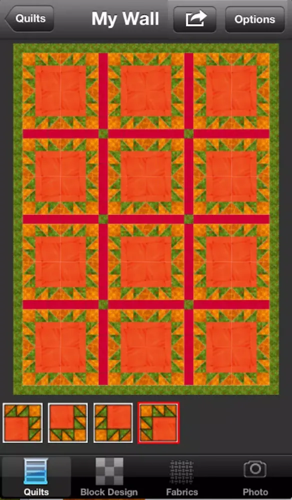 Ảnh chụp màn hình của QuiltingWizardLite