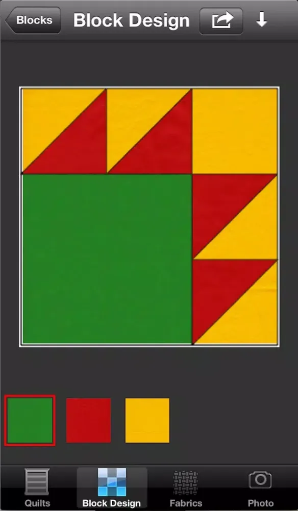 Ảnh chụp màn hình của QuiltingWizardLite