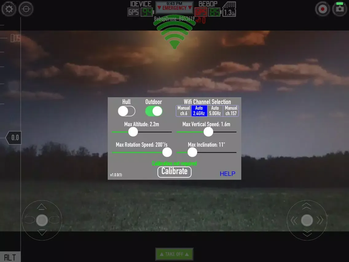 Zrzuty ekranu Controller For Bebop iPad 