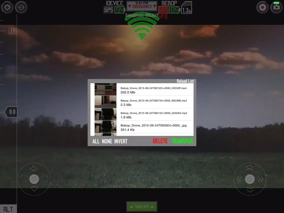 Zrzuty ekranu Controller For Bebop iPad 