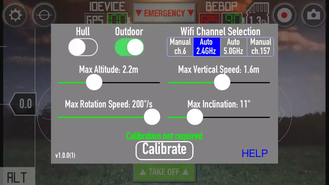 Zrzuty ekranu Controller For Bebop