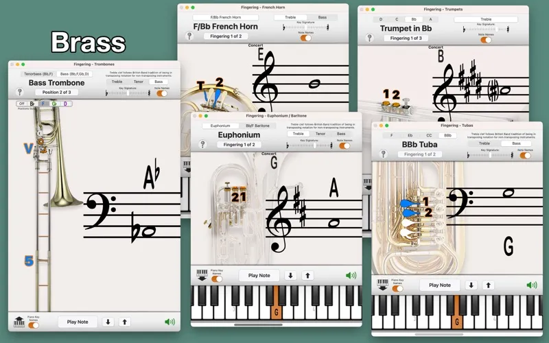 Tangkapan skrin Fingering Brass 2