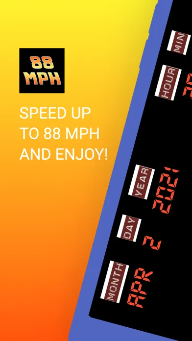 Captures d'écran de 88 MPH - DeLorean Speedometer