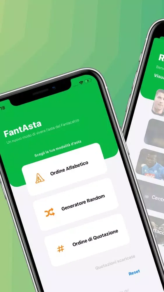 Ảnh chụp màn hình của Gestore Asta del Fantacalcio