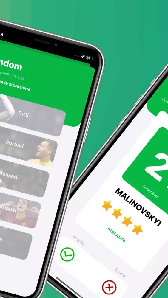 Ảnh chụp màn hình của Gestore Asta del Fantacalcio