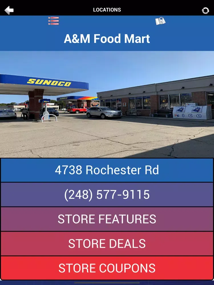 Capturas de tela do A & M Food Mart iPad 