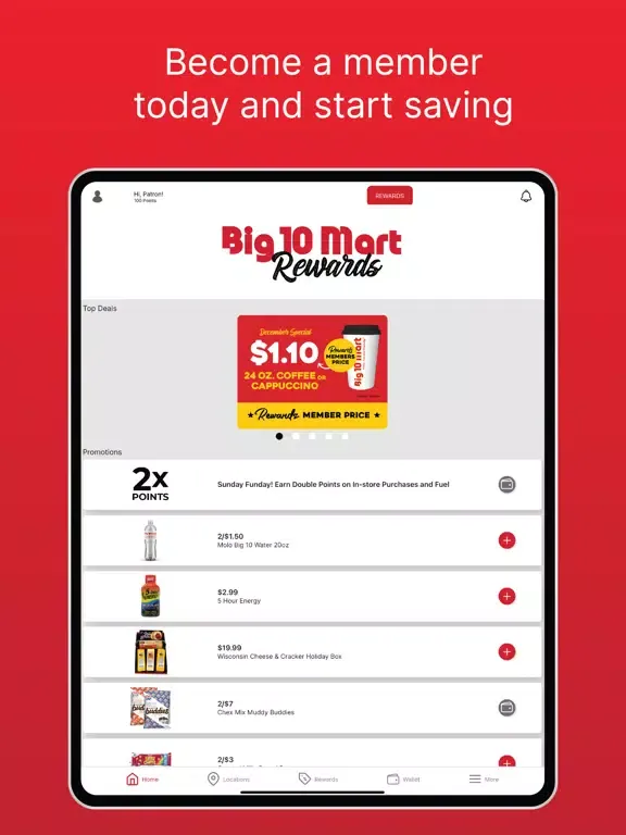 Big 10 Mart Rewards iPad 应用截图