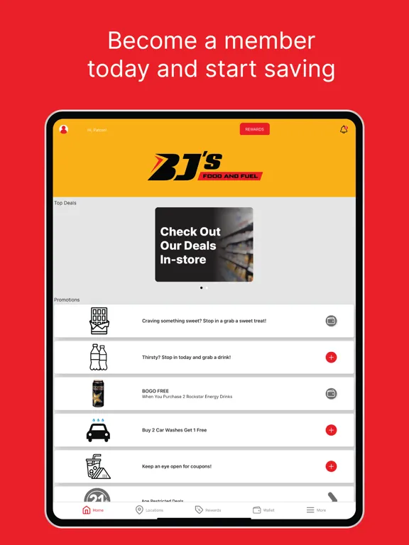 BJ's Food & Fuel iPad  Screenshots
