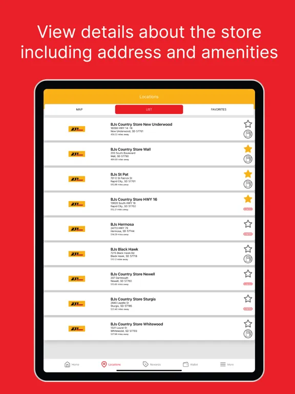 BJ's Food & Fuel iPad  Screenshots