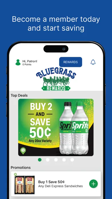 Tangkapan skrin Bluegrass Rewards