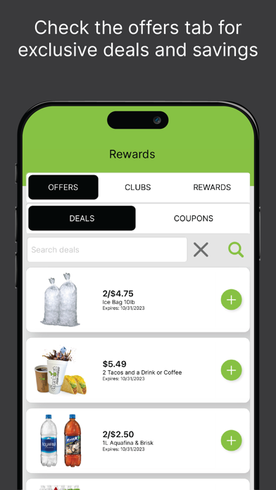 Screenshot di Checkout Food Stores
