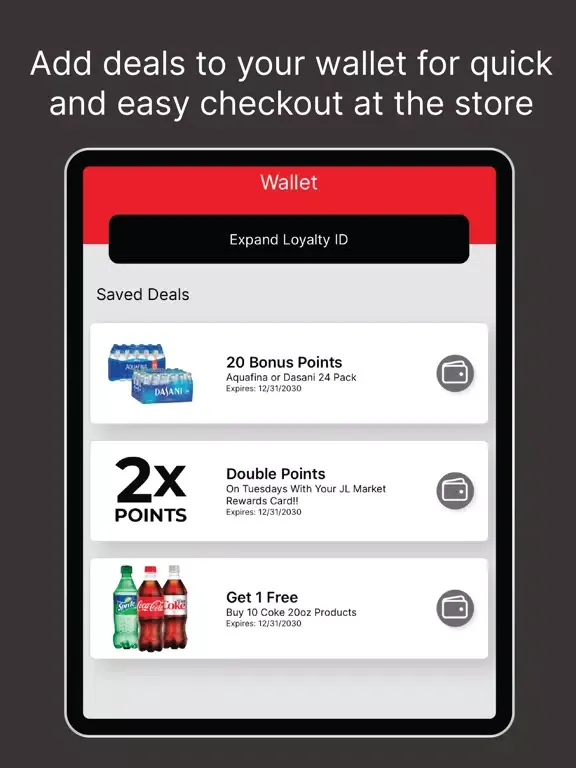 JL Market Rewards iPad  स्क्रीनशॉट