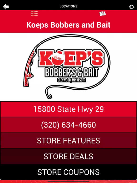 Koeps Bobbers and Bait iPad 應用截圖