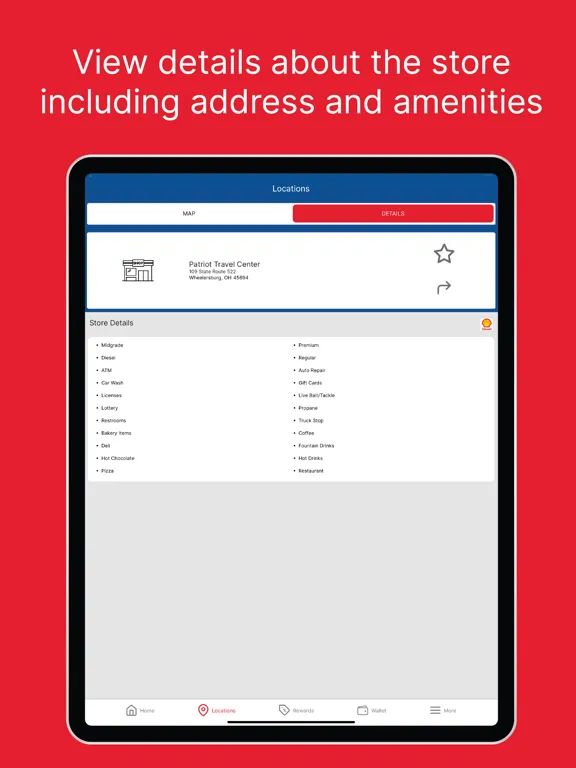 Ảnh chụp màn hình của Patriot Points iPad 