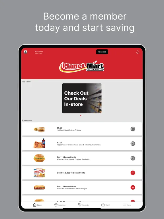 Скриншоты Planet Mart Perks iPad 