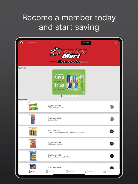 Speedee Mart Rewards iPad  سکرین شاٹس