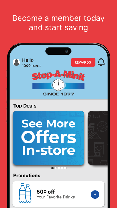 Stop-A-Minit Rewards Screenshots