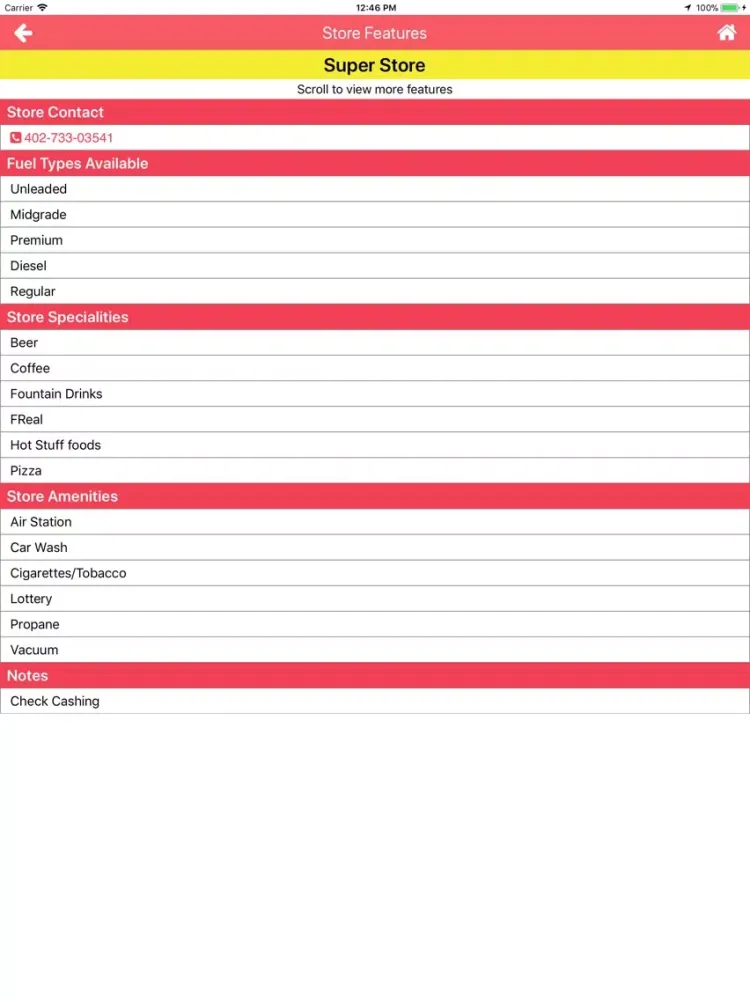 Super Store Bellevue iPad  स्क्रीनशॉट