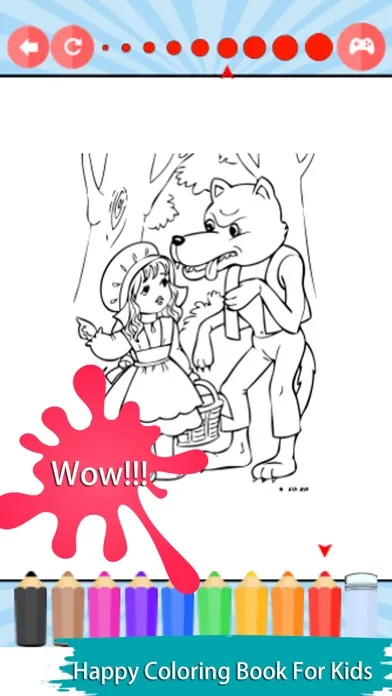 Zrzuty ekranu Little red riding hood procreate Coloring Book