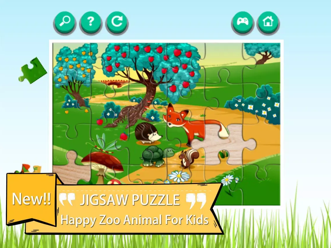 Zoo Animals Cartoon Jigsaw Puzzle Games iPad  Ekran Görüntüleri