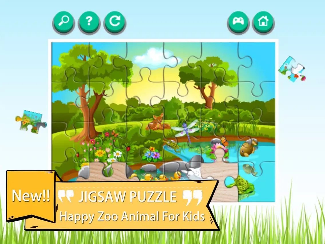 Zoo Animals Cartoon Jigsaw Puzzle Games iPad  Ekran Görüntüleri