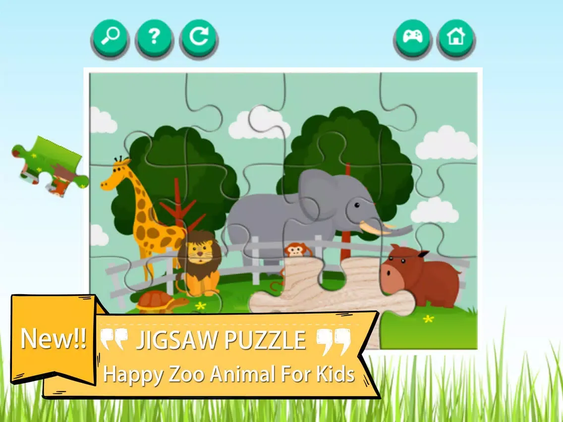 Zoo Animals Cartoon Jigsaw Puzzle Games iPad  Ekran Görüntüleri