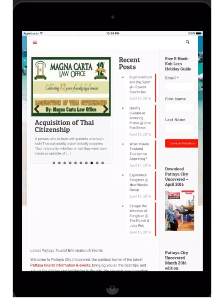 تصاویر Pattaya City Uncovered iPad 