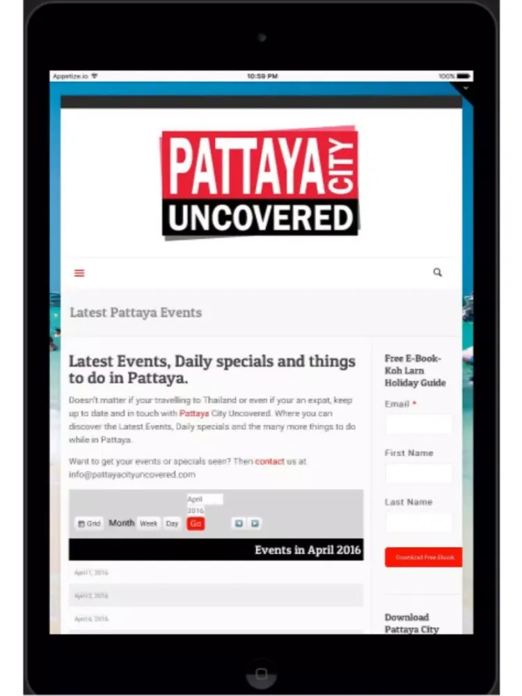 تصاویر Pattaya City Uncovered iPad 
