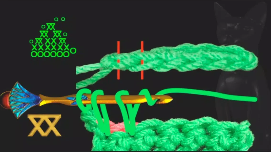 Screenshot di Secrets 1-1, PATTCAST: Pyramid crochet!