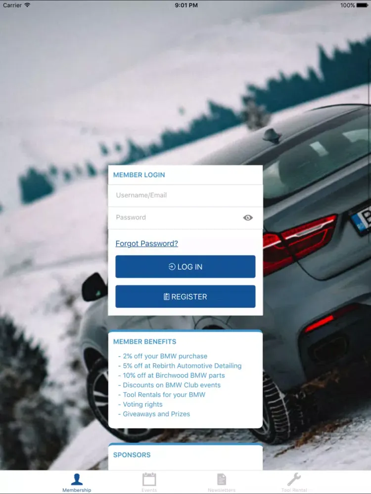 BMW Club Manitoba iPad  Ekran Görüntüleri