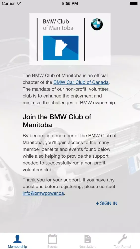 BMW Club Manitoba Ekran Görüntüleri