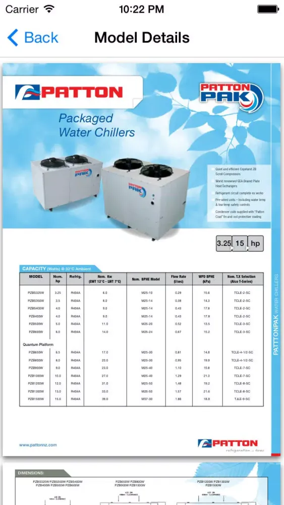 Patton Fluid Chiller Select Ekran Görüntüleri
