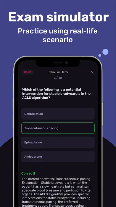 Tangkapan skrin ACLS Exam Prep Tutor