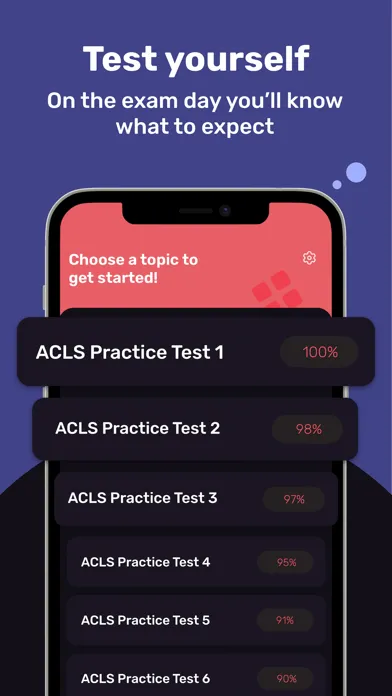 Tangkapan skrin ACLS Exam Prep Tutor