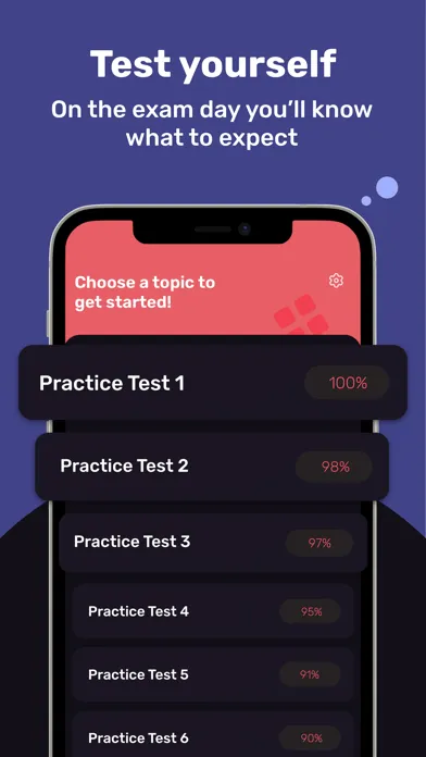 Capturas de pantalla de ASWB BSW Exam Prep Tutor