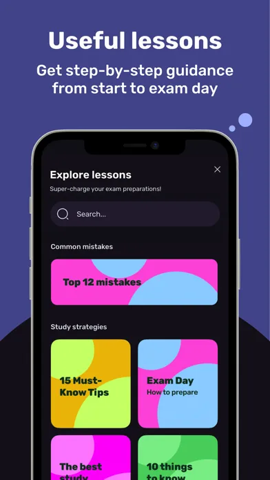 Capturas de pantalla de ASWB BSW Exam Prep Tutor