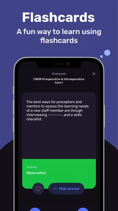 ภาพหน้าจอของ CNOR Exam Prep Tutor