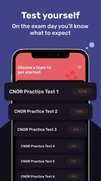 ภาพหน้าจอของ CNOR Exam Prep Tutor