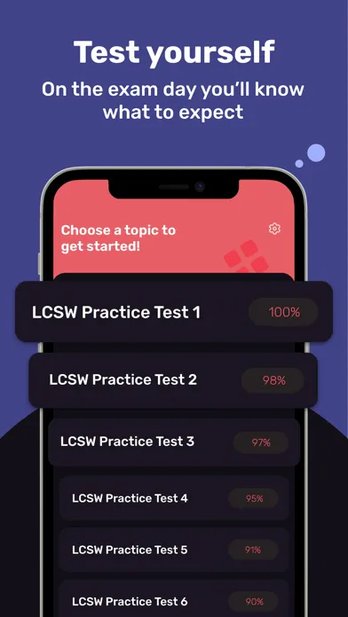 ภาพหน้าจอของ LCSW Exam Prep Tutor